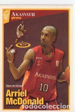 Coleccionismo deportivo: ARRIEL McDONALD *** AKASVAYU GIRONA *** CROMO IMAN DE NEVERA DIARI DE GIRONA
