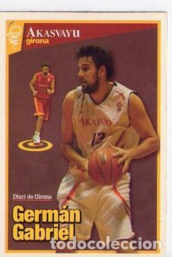 Coleccionismo deportivo: GERMAN GABRIEL *** AKASVAYU GIRONA *** CROMO IMAN DE NEVERA DIARI DE GIRONA