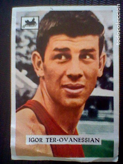 Coleccionismo deportivo: cromo chocolates cibeles contamos contigo sin pegar nunca n&ordm; 198 igor ovanessian  sorteo seat 600