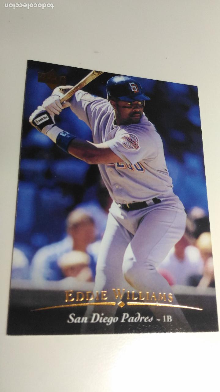 Collezionismo sportivo: Tarjeta cromo beisbol americano. EDDIE WILLIAMS. SANDIEGO PADRES - 1B. Players A&ntilde;os 90. Upper Deck