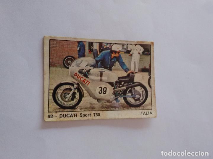 Coleccionismo deportivo: ANTIGUO CROMO MOTO 2000 EDICIONES VULCANO PANINI A&Ntilde;O 1973 : DUCATI SPORT 750 DE ITALIA (N&ordm; 98)