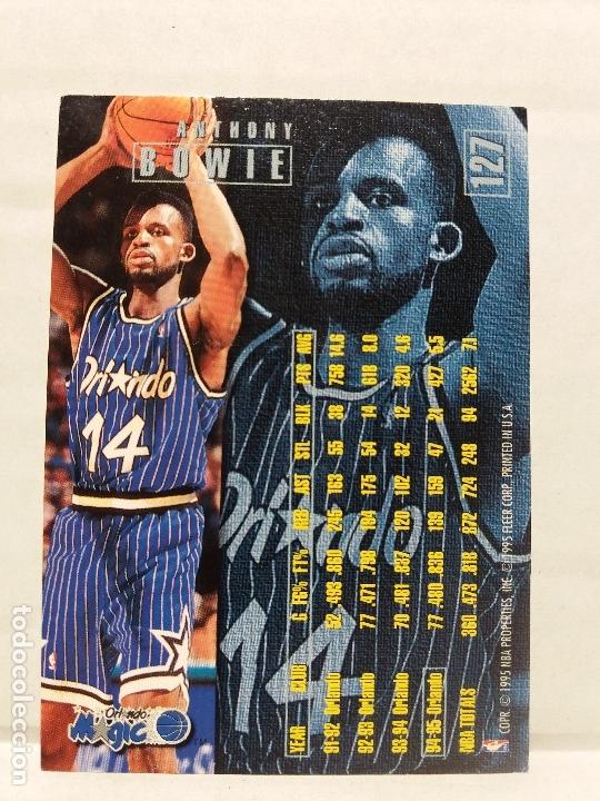 Coleccionismo deportivo: 127 ANTHONY BOWIE ORLANDO MAGIC Trading Card NBA FLEER 95 96 Cromo Carta Tarjeta Colecci&oacute;n
