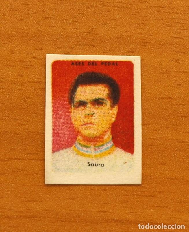 Coleccionismo deportivo: Ciclismo - Gabriel Saura - Ases del pedal - A&ntilde;os 50 - Nunca pegado