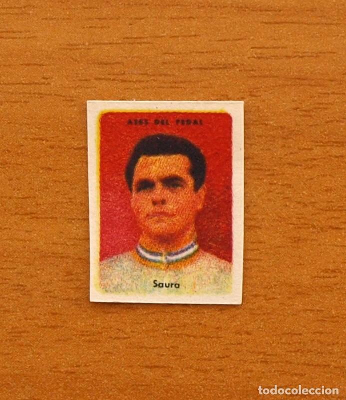 Coleccionismo deportivo: Ciclismo - Gabriel Saura - Ases del pedal - A&ntilde;os 50 - Nunca pegado