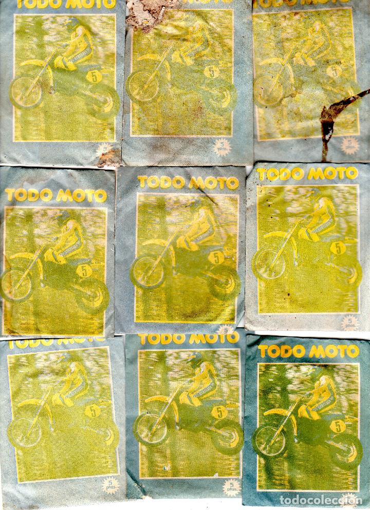 Colecionismo desportivo: TODO MOTO. CROMOS CANO. 9 SOBRES SIN ABRIR. CON CROMOS. NUEVOS.