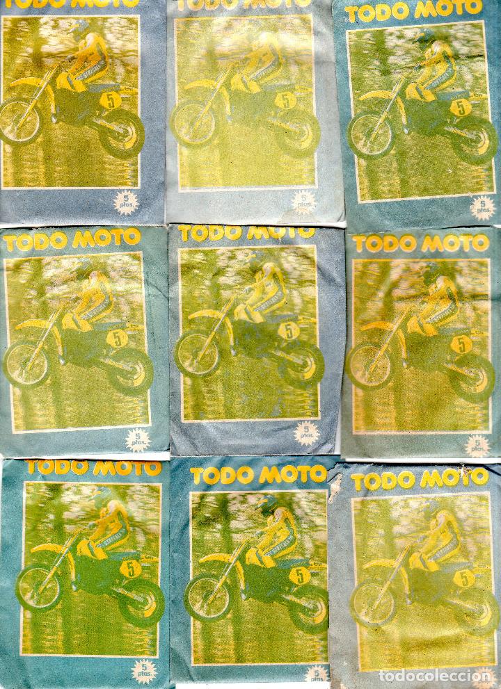 Colecionismo desportivo: TODO MOTO. CROMOS CANO. 9 SOBRES SIN ABRIR. CON CROMOS. NUEVOS.
