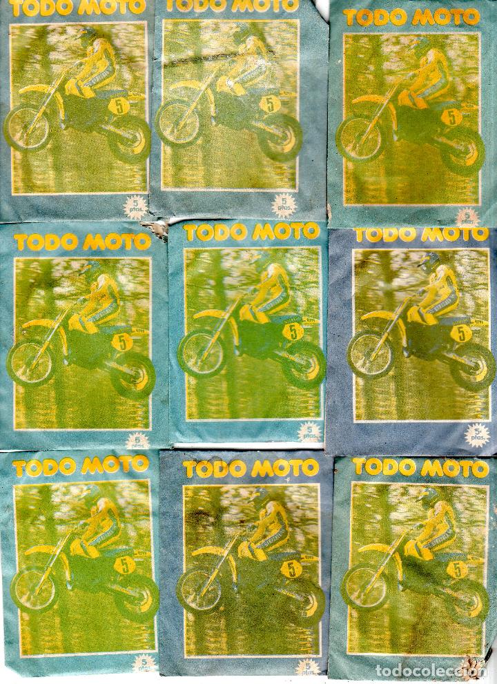 Colecionismo desportivo: TODO MOTO. CROMOS CANO. 9 SOBRES SIN ABRIR. CON CROMOS. NUEVOS.