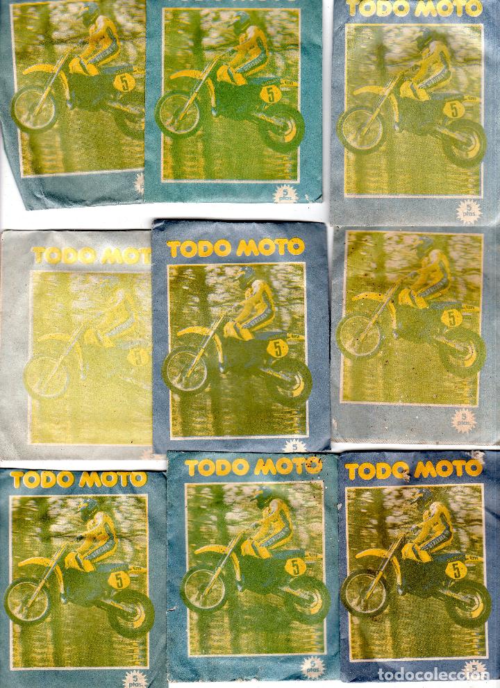 Colecionismo desportivo: TODO MOTO. CROMOS CANO. 9 SOBRES SIN ABRIR. CON CROMOS. NUEVOS.