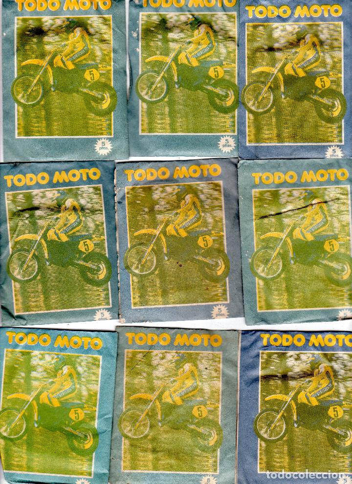 Colecionismo desportivo: TODO MOTO. CROMOS CANO. 9 SOBRES SIN ABRIR. CON CROMOS. NUEVOS.