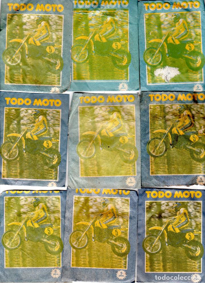 Colecionismo desportivo: TODO MOTO. CROMOS CANO. 9 SOBRES SIN ABRIR. CON CROMOS. NUEVOS.