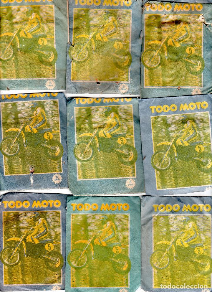 Colecionismo desportivo: TODO MOTO. CROMOS CANO. 9 SOBRES SIN ABRIR. CON CROMOS. NUEVOS.