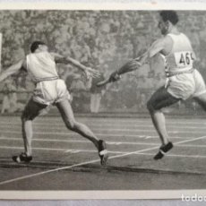 Coleccionismo deportivo: FOTO CROMO OLIMPIADA DE LOS ÁNGELES. 1932. Nº 39. ATLETISMO 4 X 100 METROS RELEVOS. USA, ALEMANIA. Lote 131454746