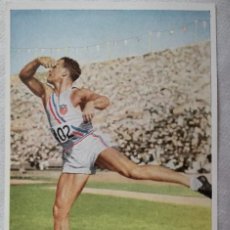 Coleccionismo deportivo: FOTO CROMO OLIMPIADA DE LOS ÁNGELES. 1932. Nº 49. USA, ANDERSON. LANZAMIENTO DE DISCO. HECHO EN 1936. Lote 131454842