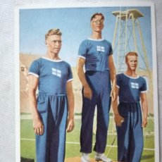 Coleccionismo deportivo: FOTO CROMO OLIMPIADA DE LOS ÁNGELES. 1932. Nº 52. FINLANDIA, MATTI JARVINEN, SIPPALA, PENTTILA. Lote 131454910
