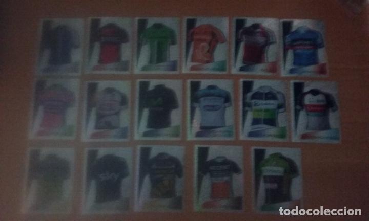 Coleccionismo deportivo: 16 CROMOS SPRINT 2013 CICLISMO. MAILLOTS DE LOS EQUIPOS. NUEVOS