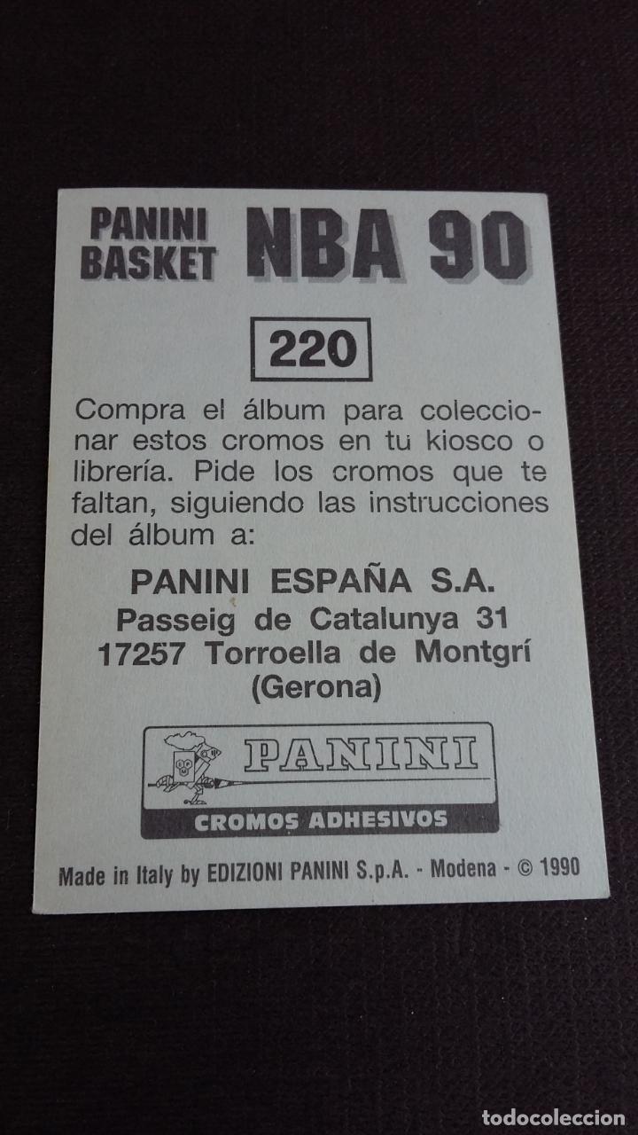 Coleccionismo deportivo: PANINI BASKET NBA 90 - 220 DRAZEN PETROVIC - PORTLAND TRAIL BLAZERS - (NUNCA PEGADO) ROOKIE STICKER - Foto 2 - 142972134