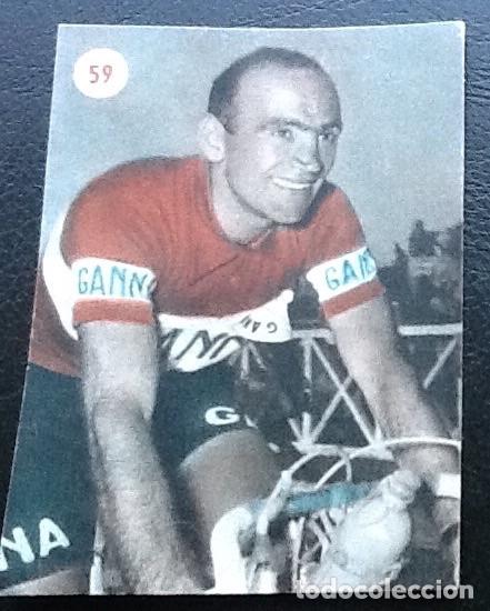 Coleccionismo deportivo: ESCENAS DEPORTIVAS DE TODO EL MUNDO, CROMO DE LORENZO MAGNI, EN EL GIRO DE 1953