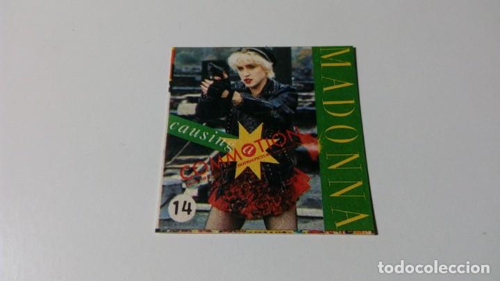 Coleccionismo deportivo: N&ordm; 14 MADONNA CAUSING COMMOTION CROMO PEGATINA RITMO GUAY GUAI A&Ntilde;OS 80 ARTISTA CANTANTE