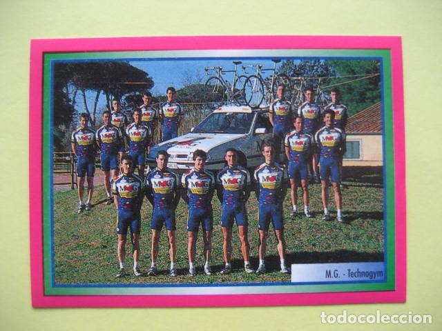 Coleccionismo deportivo: CICLISMO: M.G. TECHNOGYM 1995 - CROMO DE LA PLANTILLA - GIRO ITALIA 1995