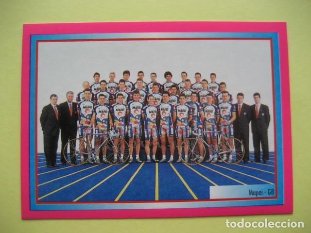 Coleccionismo deportivo: CICLISMO: MAPEI GB 1995 - CROMO DE LA PLANTILLA - GIRO ITALIA 1995
