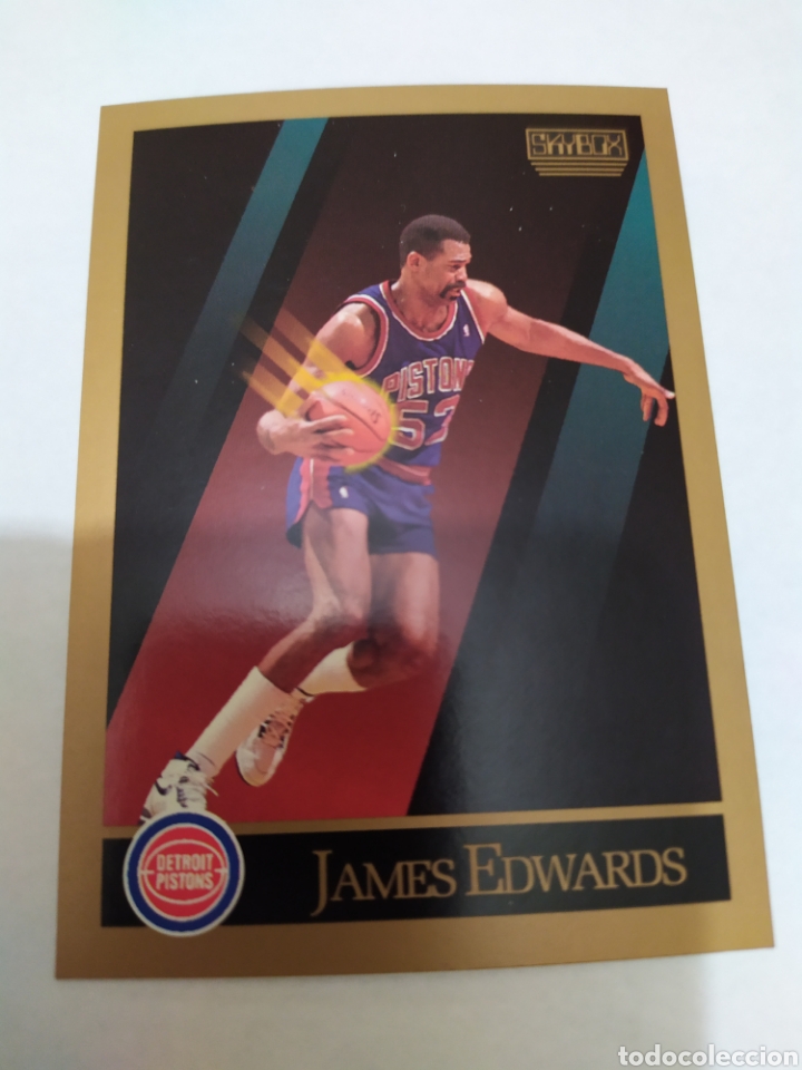 Coleccionismo deportivo: James Edwards 85 NBA Skybox 1990-91 Detroit Pistons