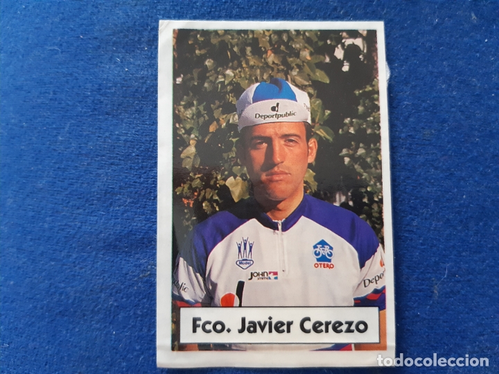 Coleccionismo deportivo: PEGATINA ADHESIVO ciclismo JAVIER cerezo