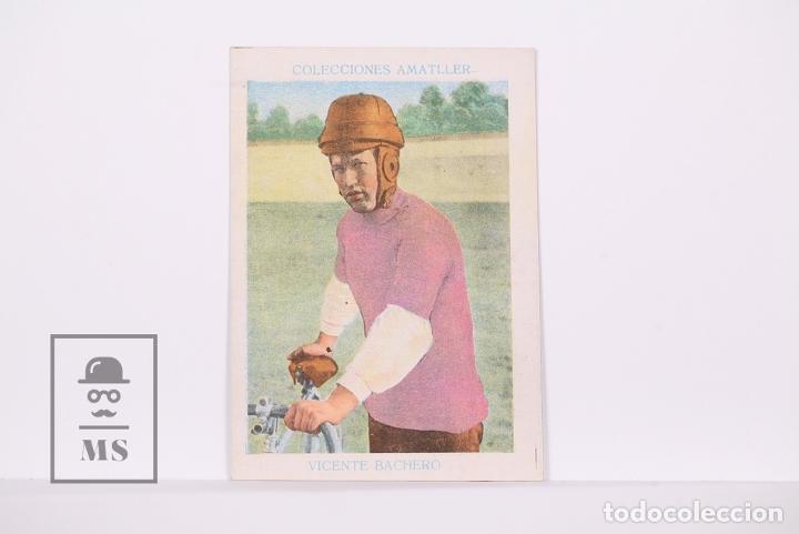 Coleccionismo deportivo: Cromo De Chocolate Amatller - Ciclismo N&ordm; 7 Vicente Bachero