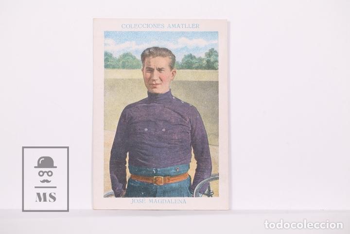 Coleccionismo deportivo: Cromo De Chocolate Amatller - Ciclismo N&ordm; 22 Jos&eacute; Magdalena