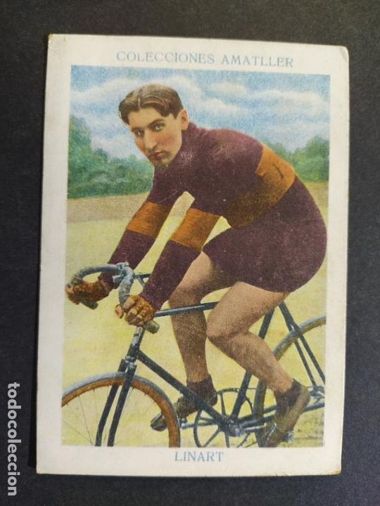 Coleccionismo deportivo: LINART-CICLISMO-N&ordm; 24-CROMO ANTIGUO-PUBLICIDAD CHOCOLATE AMATLLER-VER FOTOS-(V-19.196)