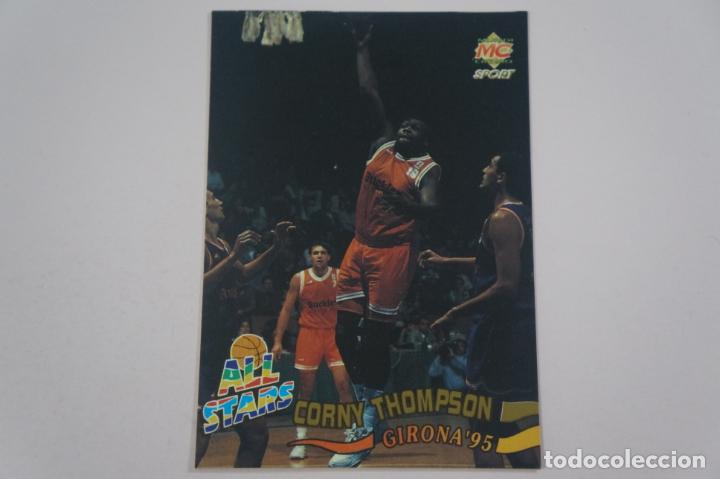Coleccionismo deportivo: CROMO CARD DE BALONCESTO CORNY THOMPSON JUGADAS ALL STARS N&ordm; 210 LIGA ACB 96 MUNDICROMO SPORT