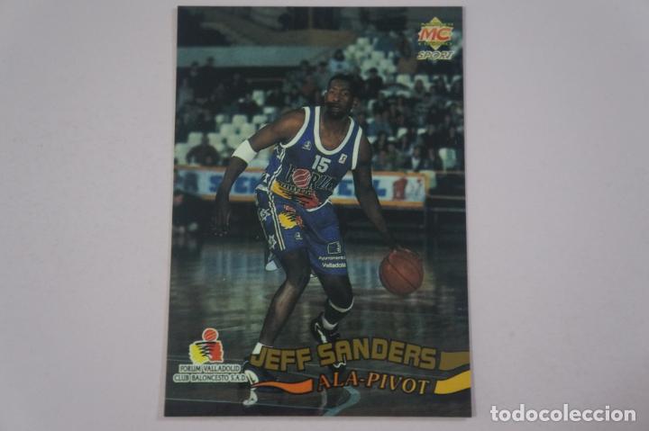 Coleccionismo deportivo: CROMO CARD DE BALONCESTO JEFF SANDERS DEL FORUM VALLADOLID C.B. N&ordm; 112 LIGA ACB 96 MUNDICROMO SPORT
