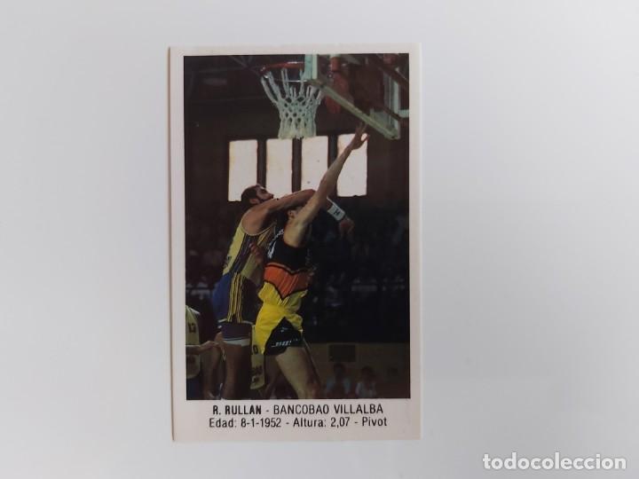 Coleccionismo deportivo: CROMO N&ordm; 7 R.RULLAN (BANCOBAO VILLALBA)  BALONCESTO 88 CONVERSE