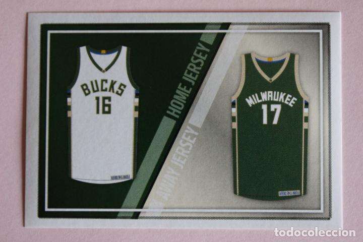 Collezionismo sportivo: CROMO DE BALONCESTO EQUIPACION DEL MILWAUKEE BUCKS SIN PEGAR N&ordm; 128 LIGA NBA 2016-2017/16-17 PANINI
