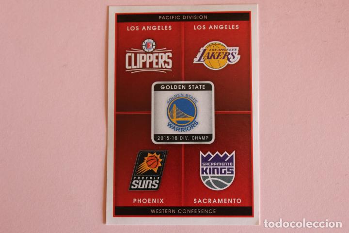 Collezionismo sportivo: CROMO BALONCESTO PACIFIC DIVISION WESTERN CONFERENCE SIN PEGAR N 439 LIGA NBA 2016-2017/16-17 PANINI