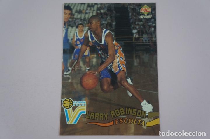 Collezionismo sportivo: CROMO CARD DE BALONCESTO LARRY ROBINSON DEL C.B. GIRONA VALVI N&ordm; 168 LIGA ACB 96 MUNDICROMO SPORT