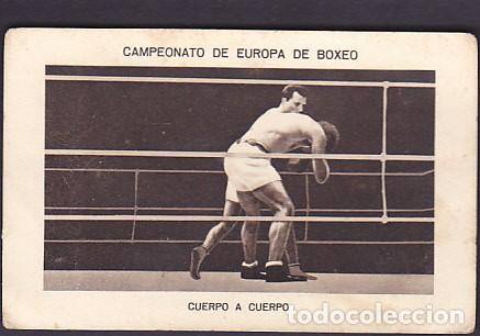 Coleccionismo deportivo: CROMO BOXEO CAMPEONATO DE EUROPA DE BOXEO SPALLA UZCUDUN