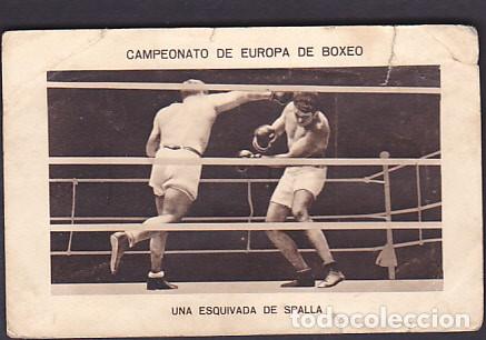 Coleccionismo deportivo: CROMO BOXEO CAMPEONATO DE EUROPA DE BOXEO SPALLA UZCUDUN