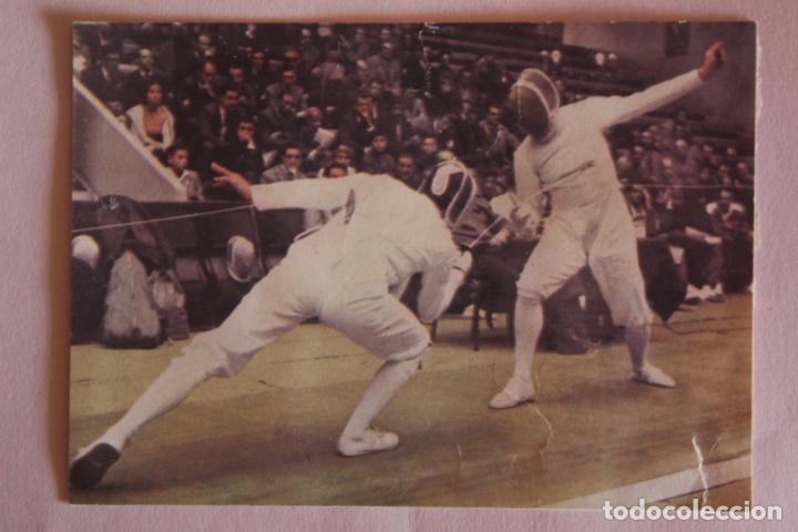 Coleccionismo deportivo: CROMO DE ESGRIMA TOCADO DESPEGADO N&ordm; 100 A&Ntilde;O 1968 DE ALBUM JUEGOS OLIMPICOS DE DIDEC