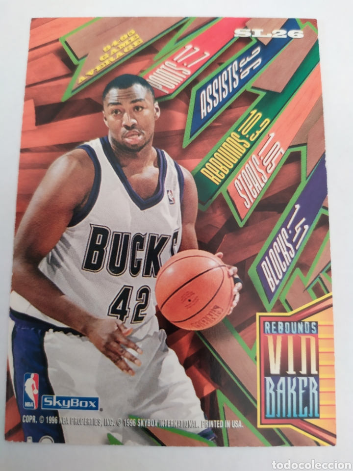 manchado vin baker 26 nba hoops slam land1995-9 - Comprar ...