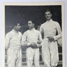 Coleccionismo deportivo: FOTO CROMO OLIMPIADA DE LOS ÁNGELES. 1932. Nº 143. ESGRIMA, FLORETE. USA, LEWIS. ITALIA, MARZI. Lote 205358276