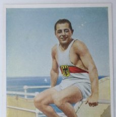Coleccionismo deportivo: FOTO CROMO OLIMPIADA DE LOS ÁNGELES. 1932. Nº 164. LUCHA. ALEMANIA, JAKOB BRENDEL. HECHO 1936 BERLÍN. Lote 205820443