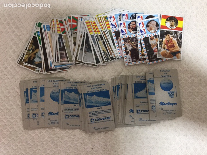 Coleccionismo deportivo: Baloncesto 1986-87 lote de 130 cromos nuevos