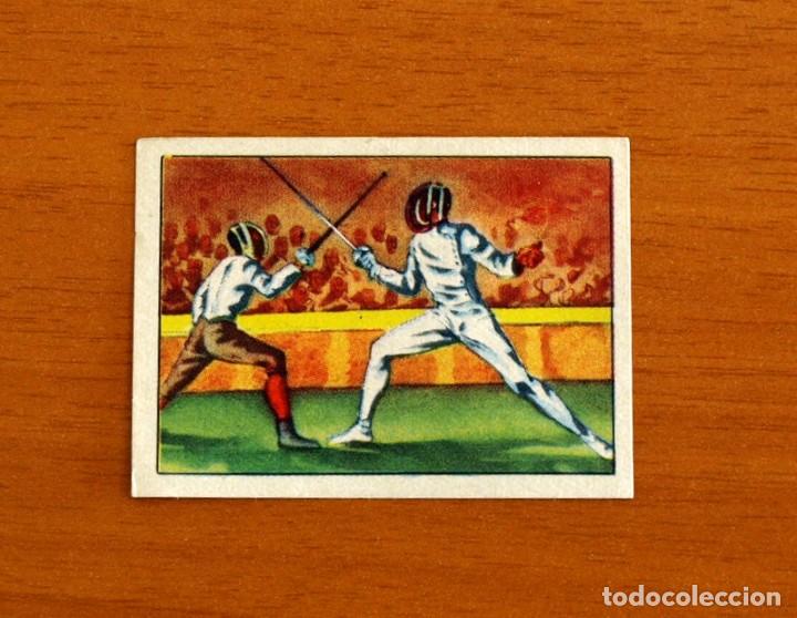Coleccionismo deportivo: Cromo de Colecci&oacute;n Recreo los Deportes - N&ordm; 18, Esgrima -Editorial Moval A&ntilde;os 50-Nunca pegado