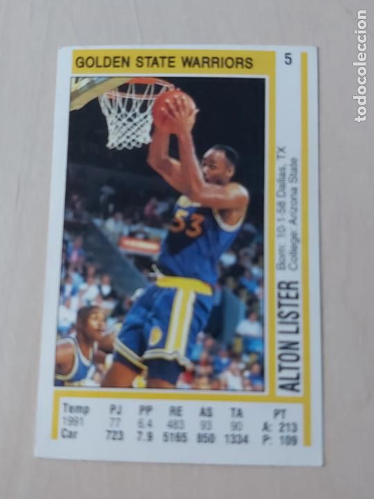 Coleccionismo deportivo: DOBLE CROMO N&ordm; 5 ALTON LISTER Y N&ordm; 164 KIKI VANDEWEGHE - NBA 91 92