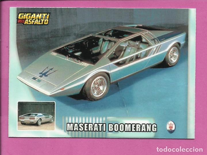 Sammelleidenschaft Sport: Giganti dell Asfalto - Gigantes del Asfalto (versi&oacute;n italiana Mundicromo) MASERATI BOOMERANG
