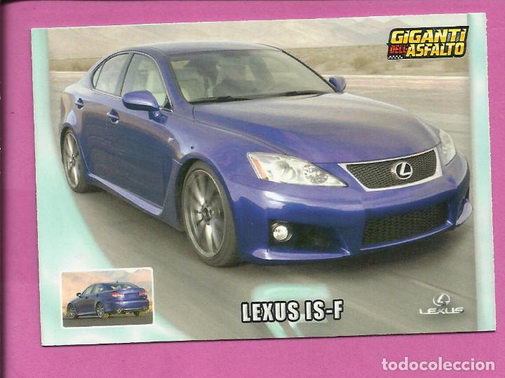 Sammelleidenschaft Sport: Cards Giganti dell Asfalto - Gigantes del Asfalto (versi&oacute;n italiana Mundicromo) LEXUS IS-F