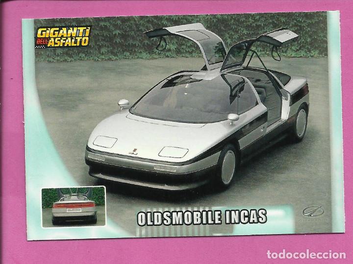 Sammelleidenschaft Sport: Cards Giganti dell Asfalto - Gigantes del Asfalto (versi&oacute;n italiana Mundicromo) OLDSMOBILE INCAS