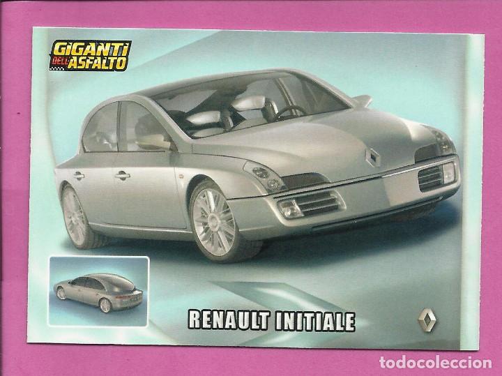 Coleccionismo deportivo: Cards Giganti dell Asfalto - Gigantes del Asfalto (versi&oacute;n italiana Mundicromo) RENAULT INITIALE