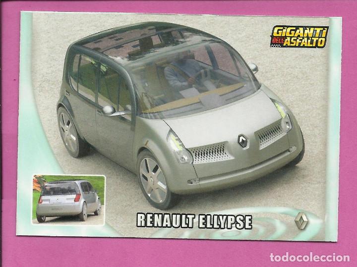 Coleccionismo deportivo: Cards Giganti dell Asfalto - Gigantes del Asfalto (versi&oacute;n italiana Mundicromo) RENAULT ELLYPSE