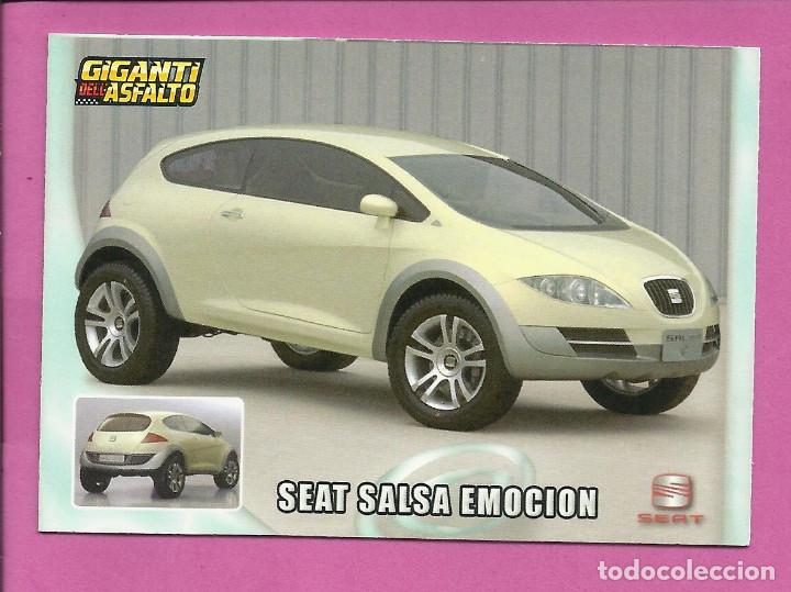 Collezionismo sportivo: Cards Giganti dell Asfalto - Gigantes del Asfalto (versi&oacute;n italiana Mundicromo) SEAT SALSA EMOCION